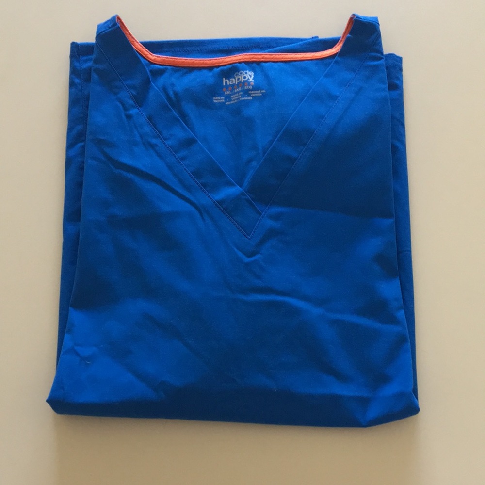 Code Happy Medical Scrub Top Royal 5X